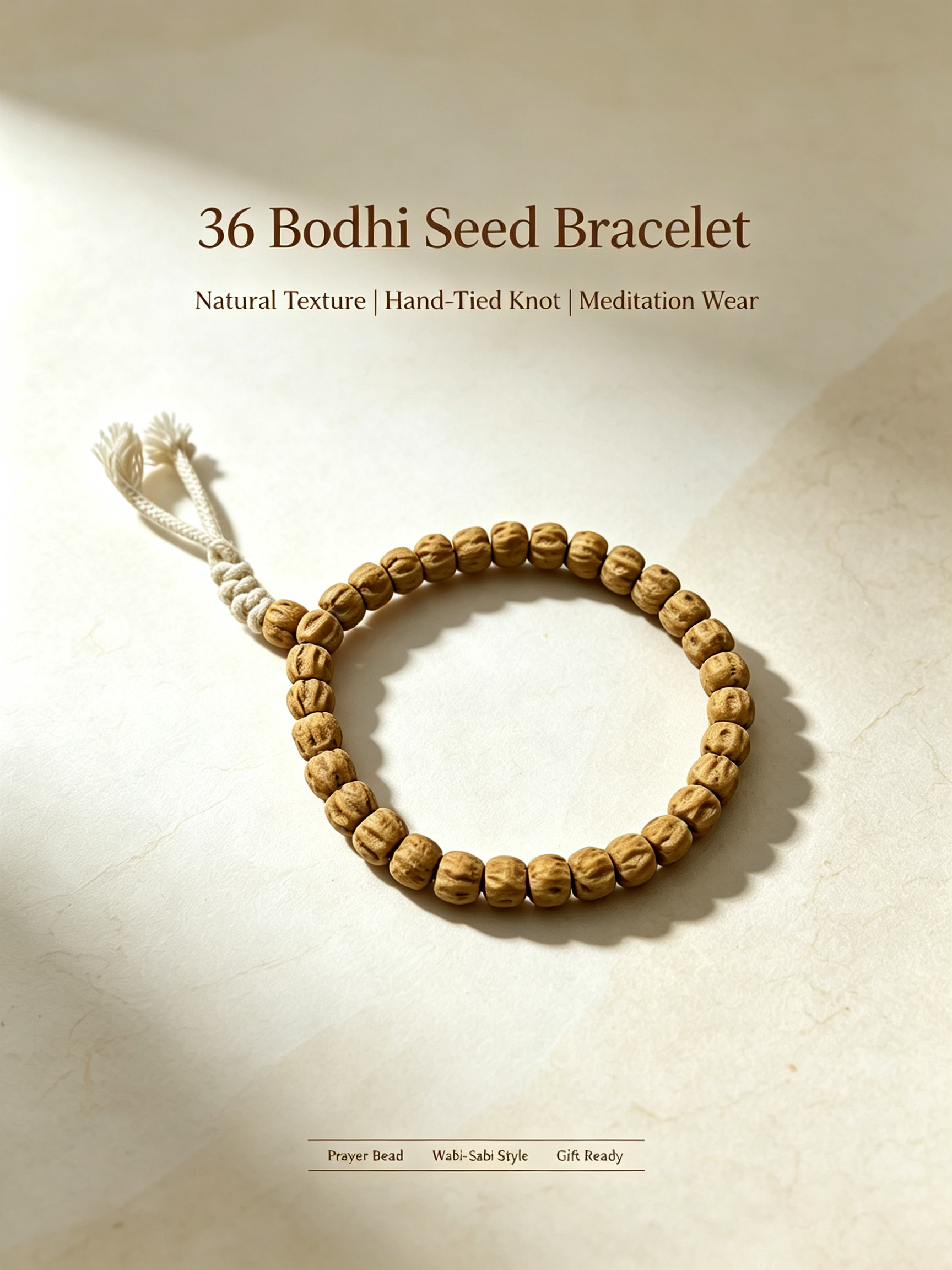 36 Bodhi Seed Mala Bracelet
